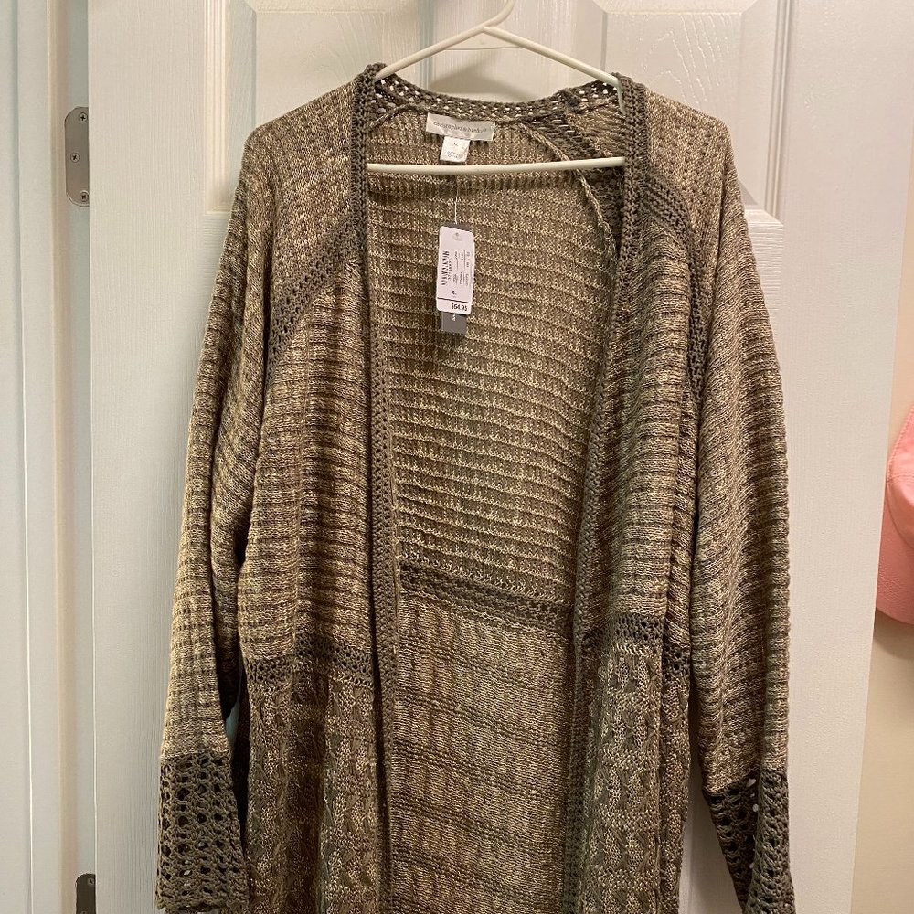 Brown  & Tan Cardigan - never worn